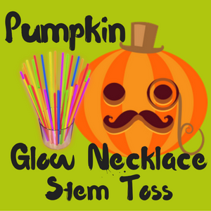 Pumpkin Glow Necklace Pumpkin Stem Ring Toss