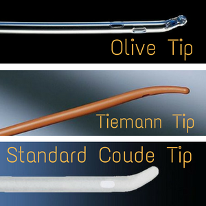 Coude Tip, Olive Tip, Tiemann Tip Catheters