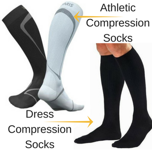 Compression Dress Socks and Athletic Compression Socks