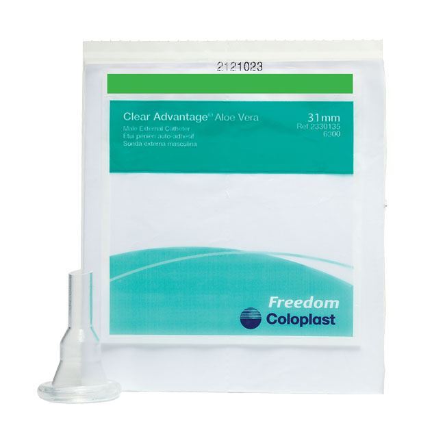 Coloplast Clear Advantage - Silicone Condom Catheter with Aloe 31mm Case of 100