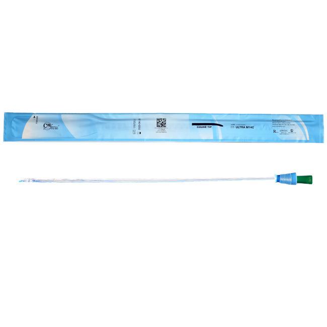 Cure Ultra - 16" Pre-Lubricated Coude Catheter