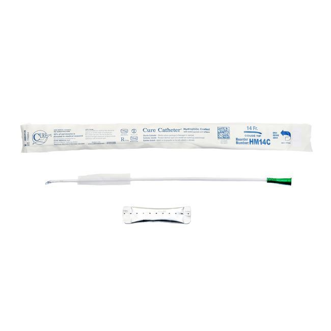 Cure - 16" Hydrophilic Coude Catheter