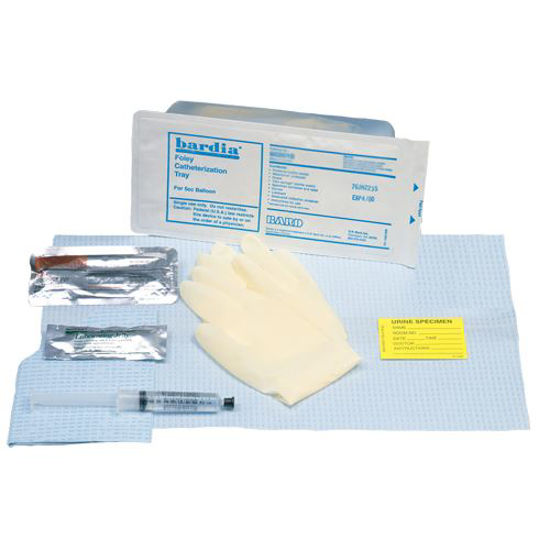 Picture of Bard Bardia - Foley Insertion Tray with BZK Swabs