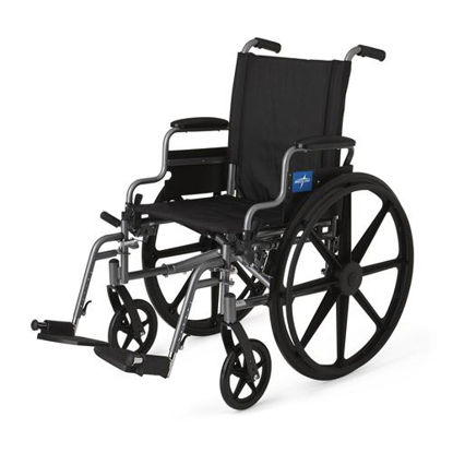 Picture of Medline K4 - Extra-Wide Lightweight Wheelchair (Swing Back Desk-Length Armrest)