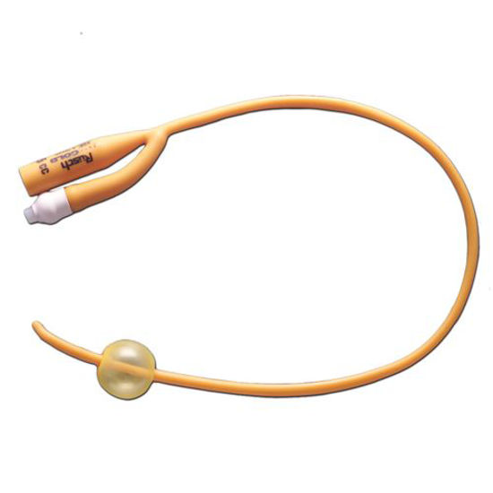 Picture of Rusch PureGold - 16" PTFE Coated Coude Latex Foley Catheter