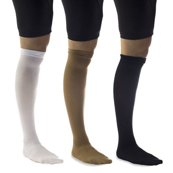 TED HOSE THIGH HIGH OPEN TOE ANTI-EMBOLISM COMPRESSION STOCKINGS