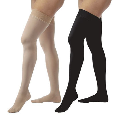 Picture of Jobst Opaque - Women's Thigh High 20-30mmHg Compression Support Stockings