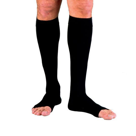 Picture of Jobst forMen - Men's Knee High 20-30mmHg Compression Support Socks (Open Toe)