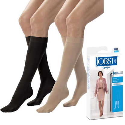Picture of Jobst Opaque - Women's Knee High 15-20mmHg Compression Support Stockings