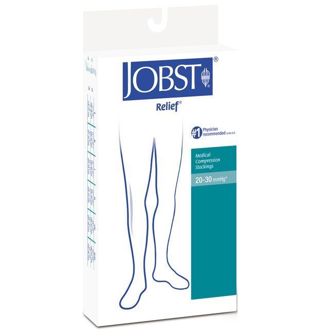 Jobst Relief Medical Legwear - Knee High 20-30mmHg Compression/Support ...