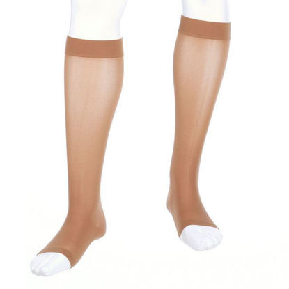 Picture of Mediven Assure - Knee High 15-20mmHg Compression Stocking (Silicone Band/Regular Calf/Open Toe)