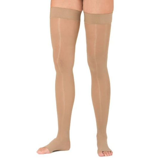 Picture of Mediven Assure - Petite Thigh High 20-30mmHg Compression Stocking (Silicone Band/Regular Calf/Open Toe)