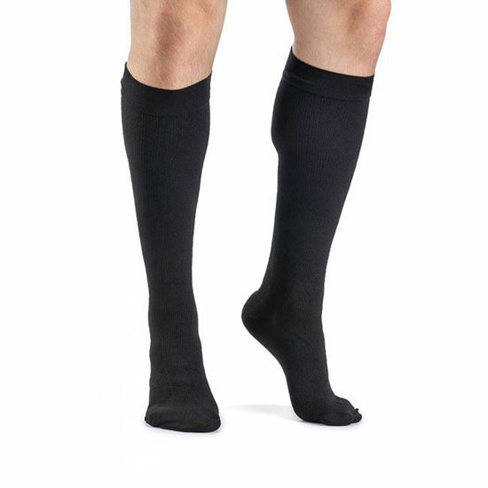 Picture of Sigvaris Dynaven Medical Legwear - Men's Ribbed Calf 30-40mmHg Compression Support Socks
