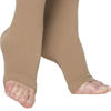Picture of Sigvaris Cotton Ribbed - Calf 20-30mmHg Unisex Compression Support Socks (Open Toe)