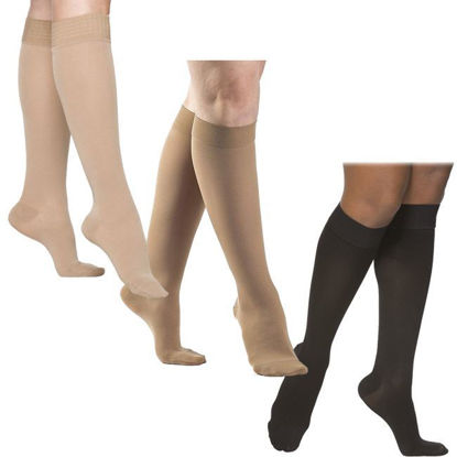 Picture of Sigvaris Opaque - Women's Calf 30-40mmHg Compression Support Socks