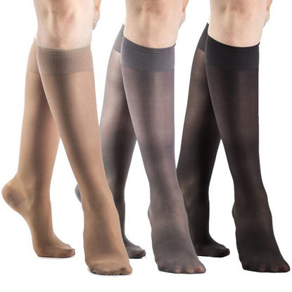 Picture of Sigvaris Sheer Fashion - Women's 15-20mmHg Compression Support Stockings