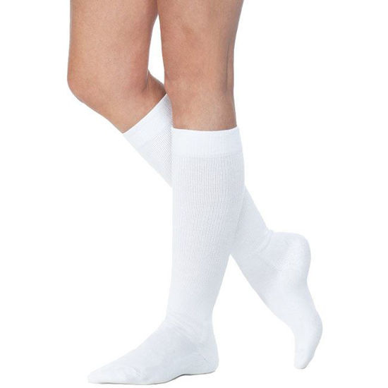 Picture of Sigvaris Well Being - Knee High 8-15mmHg Eversoft Diabetic Compression Support Socks