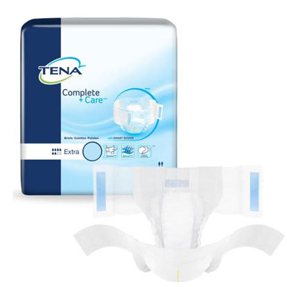 Picture of Tena Complete +Care Briefs - Adult Diaper with Tabs