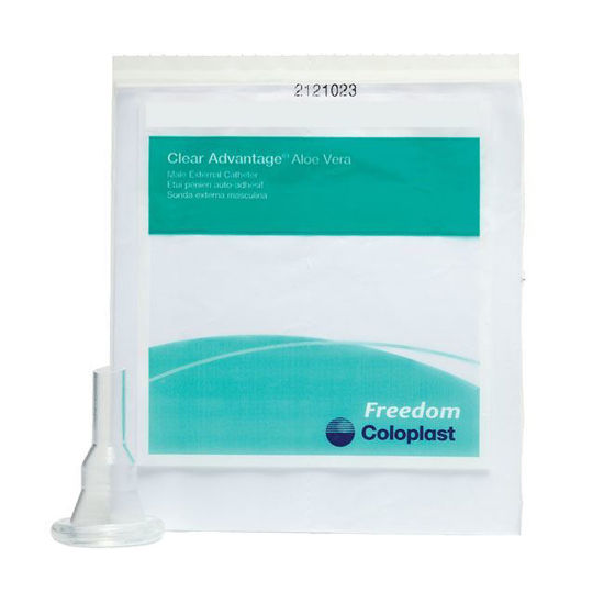 Picture of Coloplast Clear Advantage - Silicone Condom Catheter with Aloe