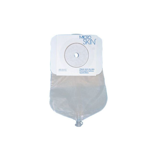 Picture of Cymed MicroSkin - 9" Drainable One-piece Urostomy Bag (Pre-cut with Plain Barrier)