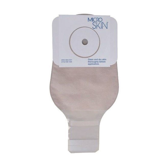 Picture of Cymed MicroSkin Ostomy Bag - 11" One-Piece Drainable Press 'n Seal Closure with Filter, Cut-to-Fit