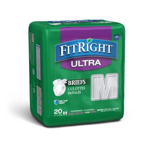 Adult Diapers - FitRight Super Adult Pullups, Medium, 80 per case, Shipping  Included
