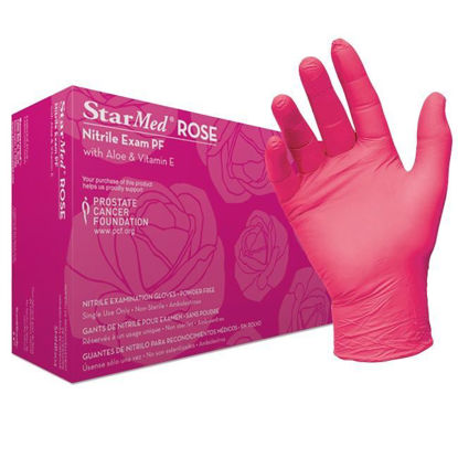 Picture of Sempermed StarMed Rose - Pink Nitrile Exam Gloves