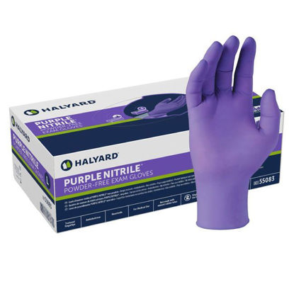 Picture of Kimberly-Clark Halyard - Purple Nitrile Exam Gloves