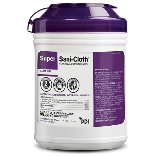 Picture of Super Sani Cloth - Germicidal Disposable Wipes