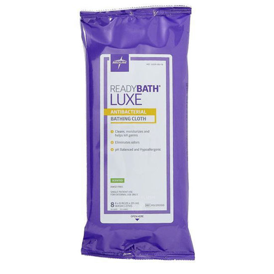 Picture of Medline READYBATH  LUXE - Disposable No-rinse Bathing Wipes