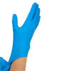 Picture of Dynarex Safe-Touch Blue Nitrile Exam Gloves, Powder-Free
