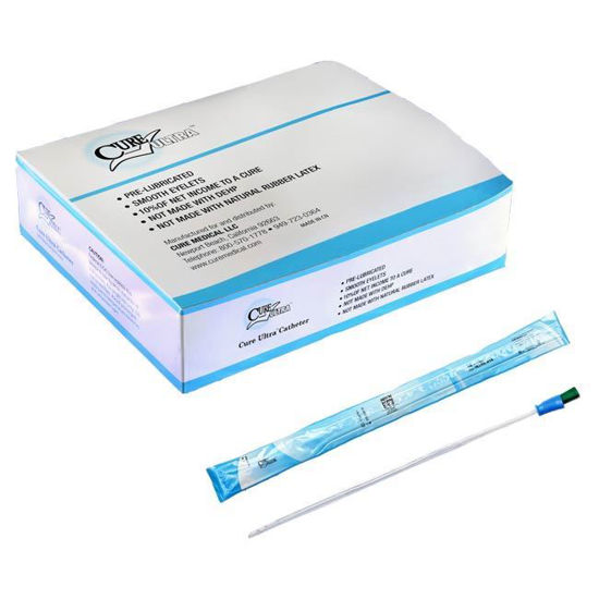 Picture of Cure Ultra - 16" Pre Lubricated Straight Catheter