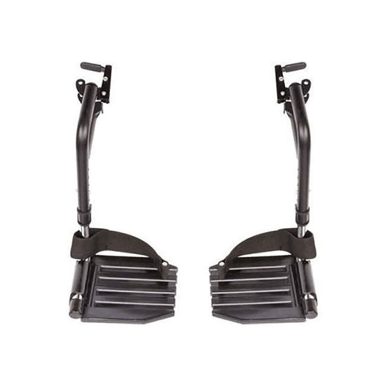 Picture of Invacare Swingaway Hemi Footrests with Heel Loop Composite Footplate