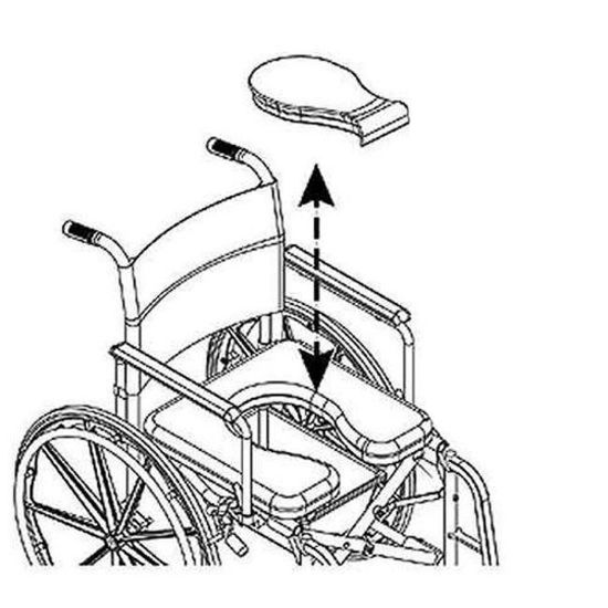 Picture of Invacare - Seat Plug Insert for Rehab Shower/Commode Chair