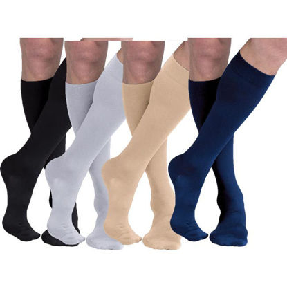 Picture of Sigvaris Cotton Ribbed - Men's 20-30mmHg Compression Support Socks