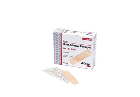 Band Aid Brand Adhesive Bandages Organizer STORAGE White Plastic BOX  Container