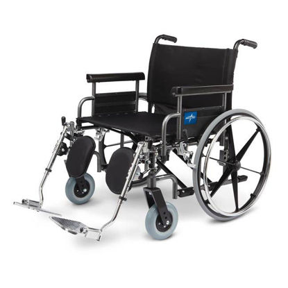 Picture of Medline Shuttle - Extra-Wide Wheelchair (Desk-Length Armrest)