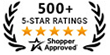 500+ 5-Star Ratings