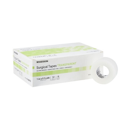 McKesson Transparent Medical Tape 1 inch x 5 1/2 Yard