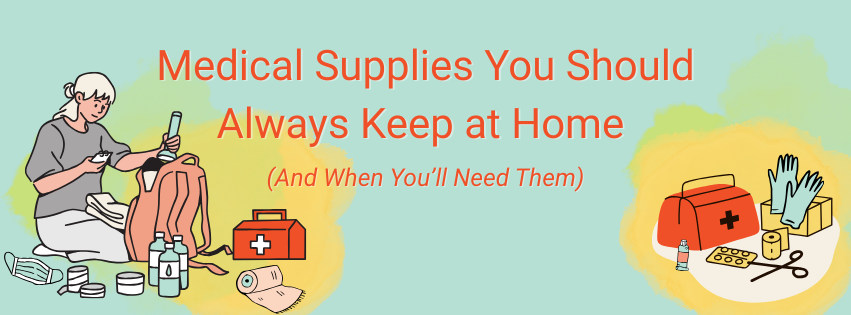 Medical Supplies at Home Banner