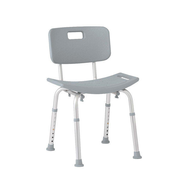Medline Guardian Aluminum Bath Chair with Back